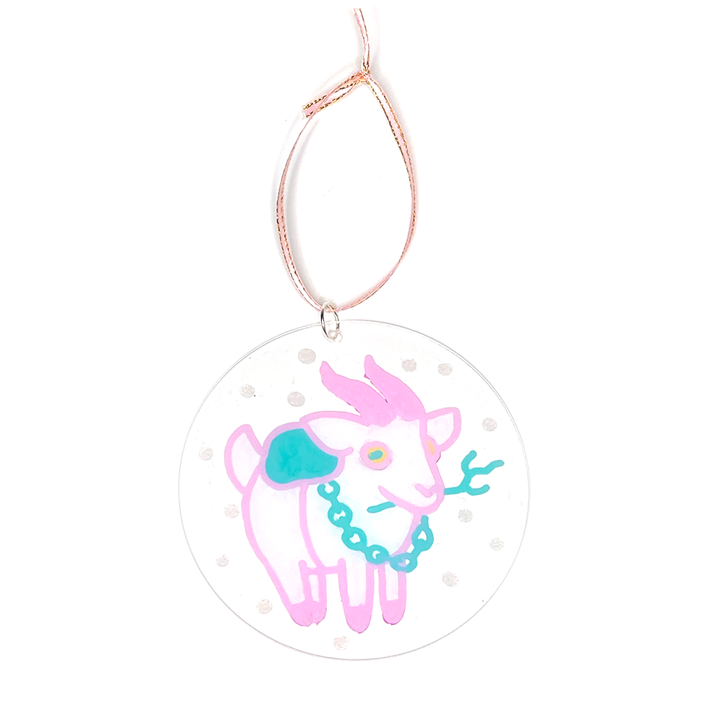 Snowy Krampus Ornament
