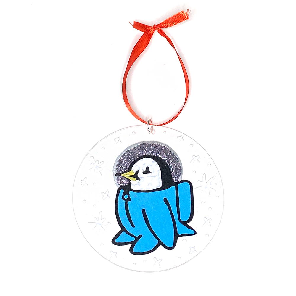 Space Penguin Ornament
