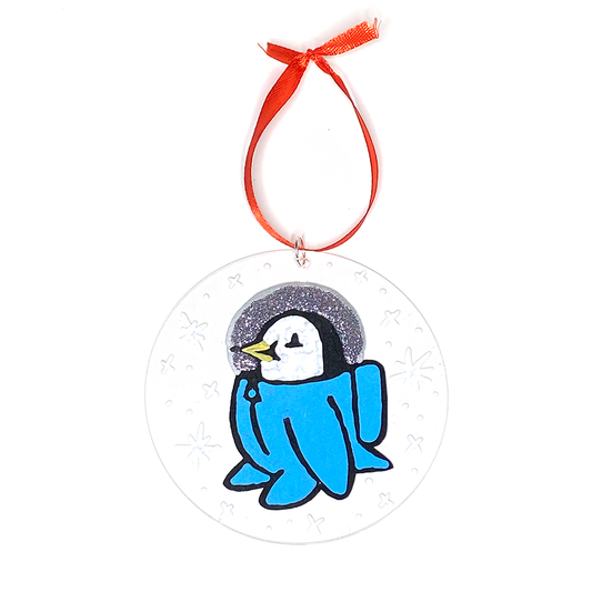Space Penguin Ornament