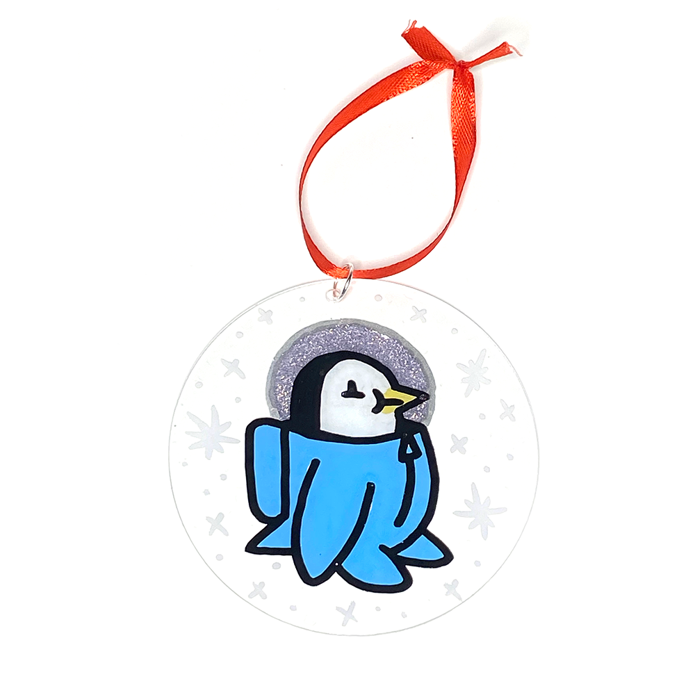 Space Penguin Ornament