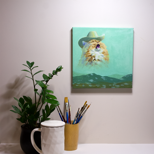 Cowboy Cat Canvas Print