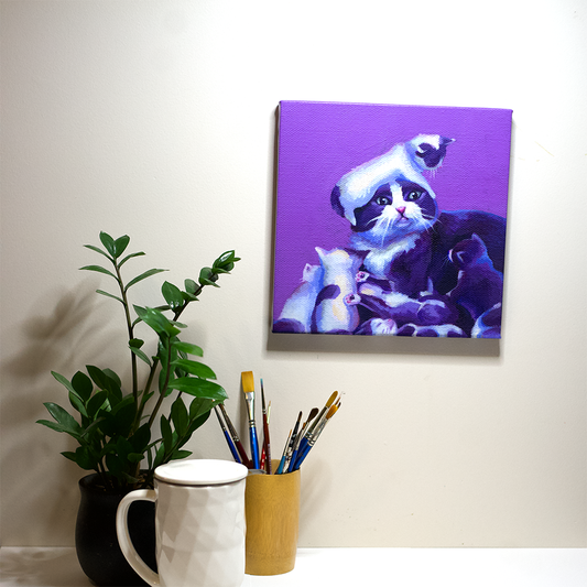 Motherhood Cat Canvas Print