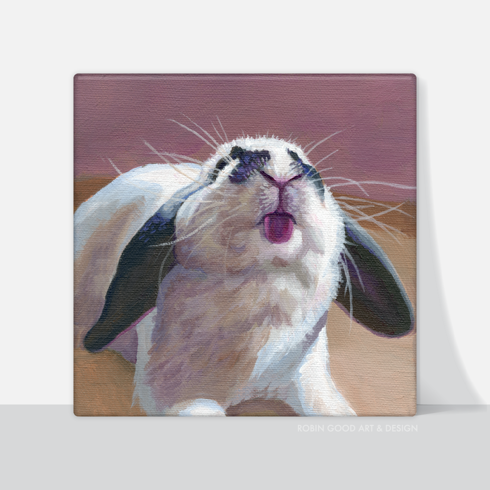 Blep Bunny Canvas Print
