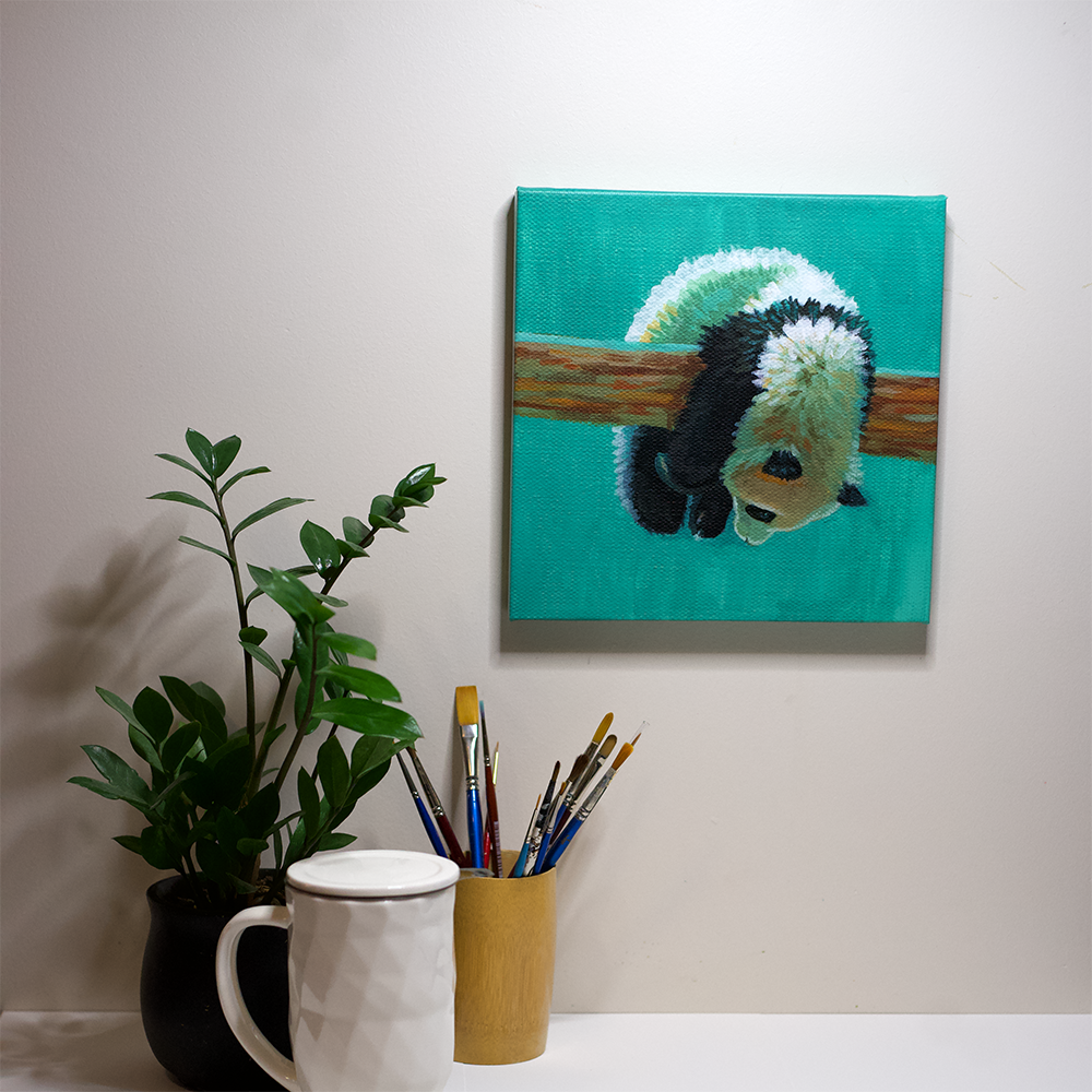 I'm Okay Panda Canvas Print