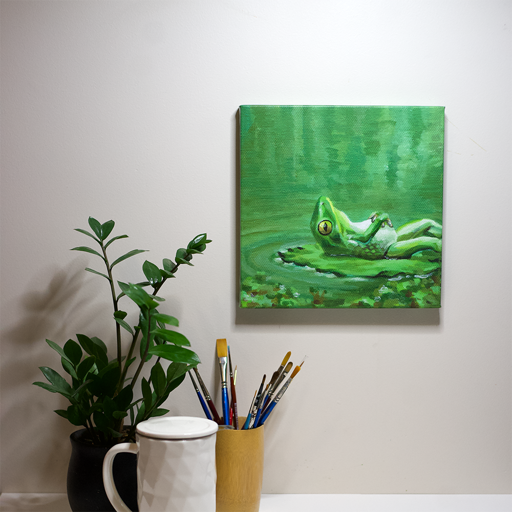 Man I Love Frogs Canvas Print
