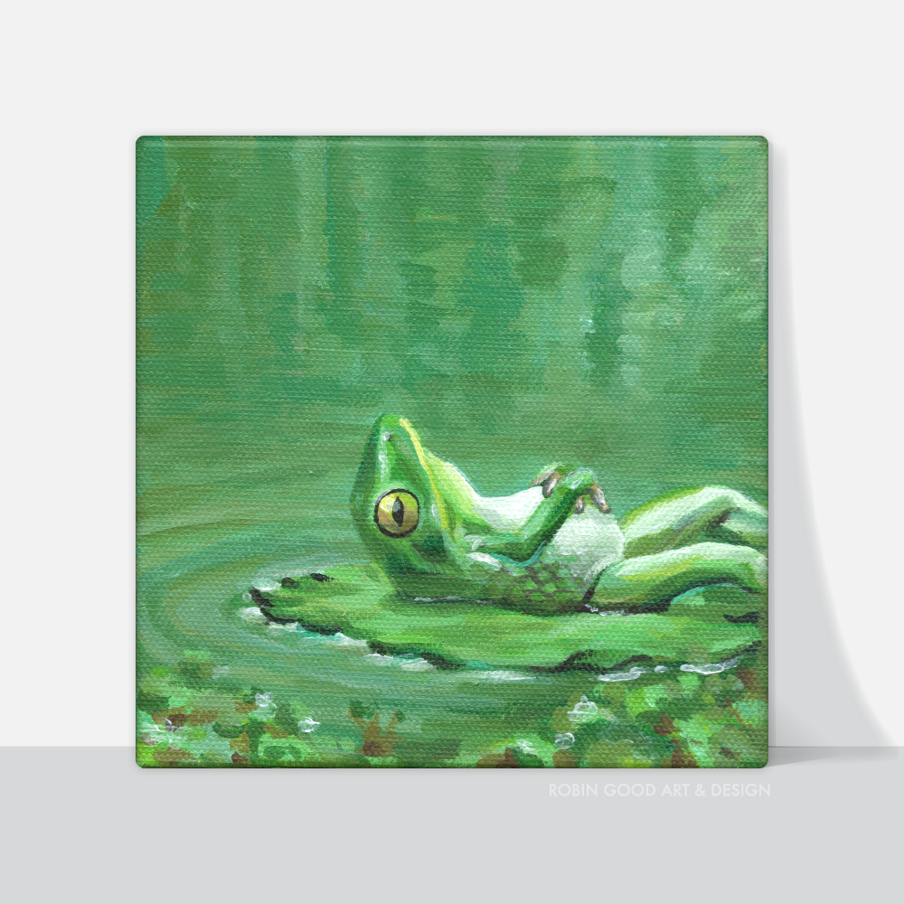 Man I Love Frogs Canvas Print