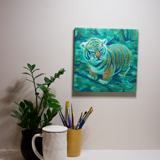 Hangry Tiger Canvas Print