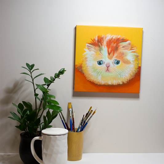 Purrrplexed Cat Canvas Print