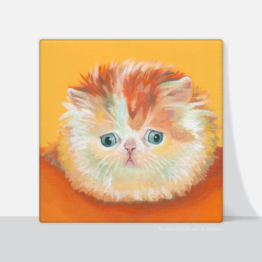 Purrrplexed Cat Canvas Print