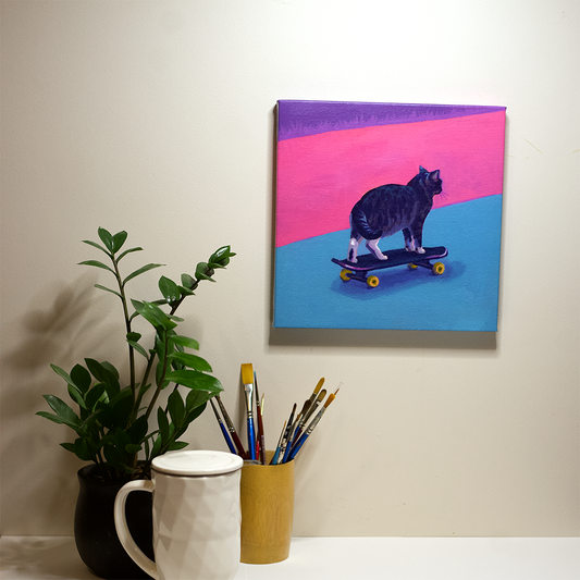 Sk8er Cat Canvas Print
