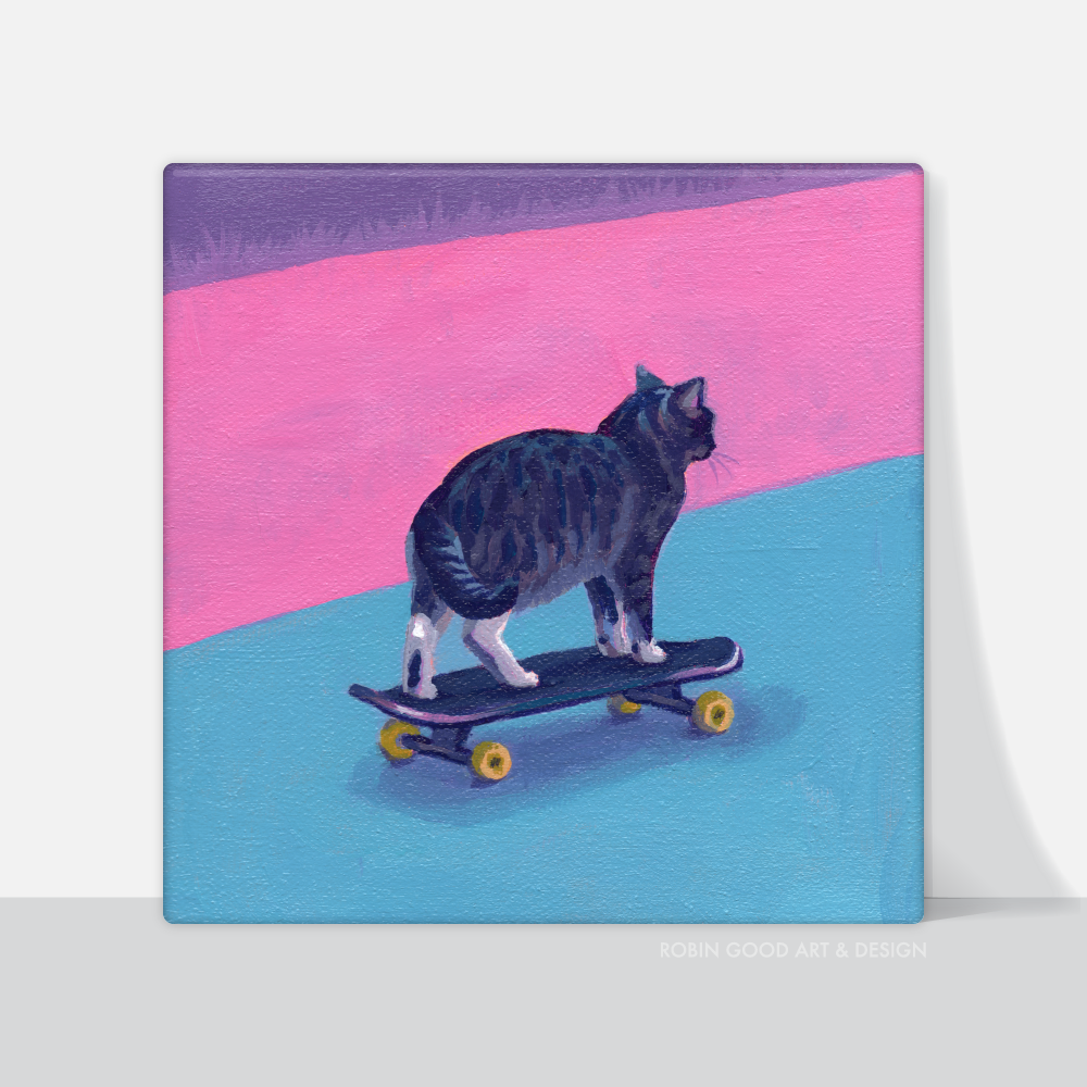 Sk8er Cat Canvas Print