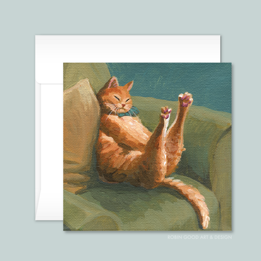 Stretchy Cat Card