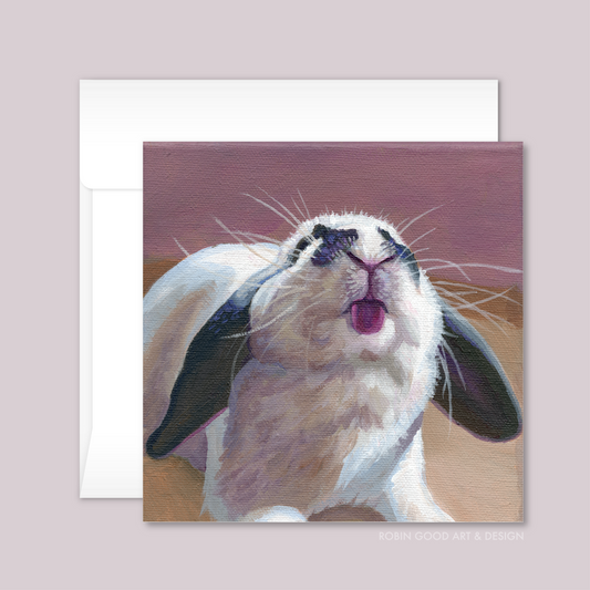 Blep Bunny Card