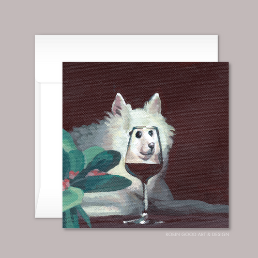 Wine O Clock Pom Card