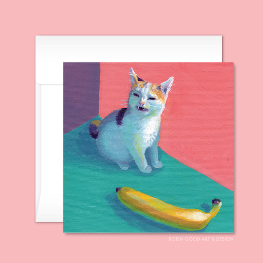 Banana Cat Card
