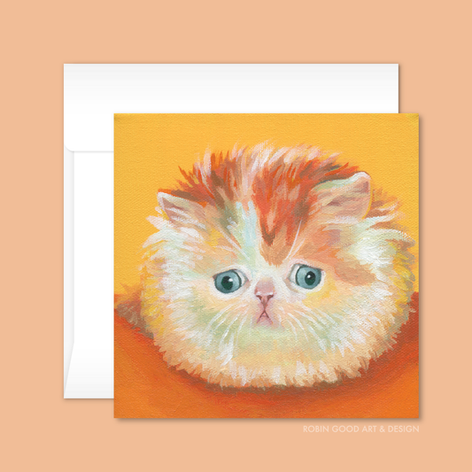 Purrrplexed Cat Card