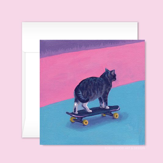 Sk8er Cat Card
