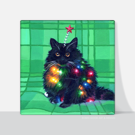 Tree Kitty Canvas Print