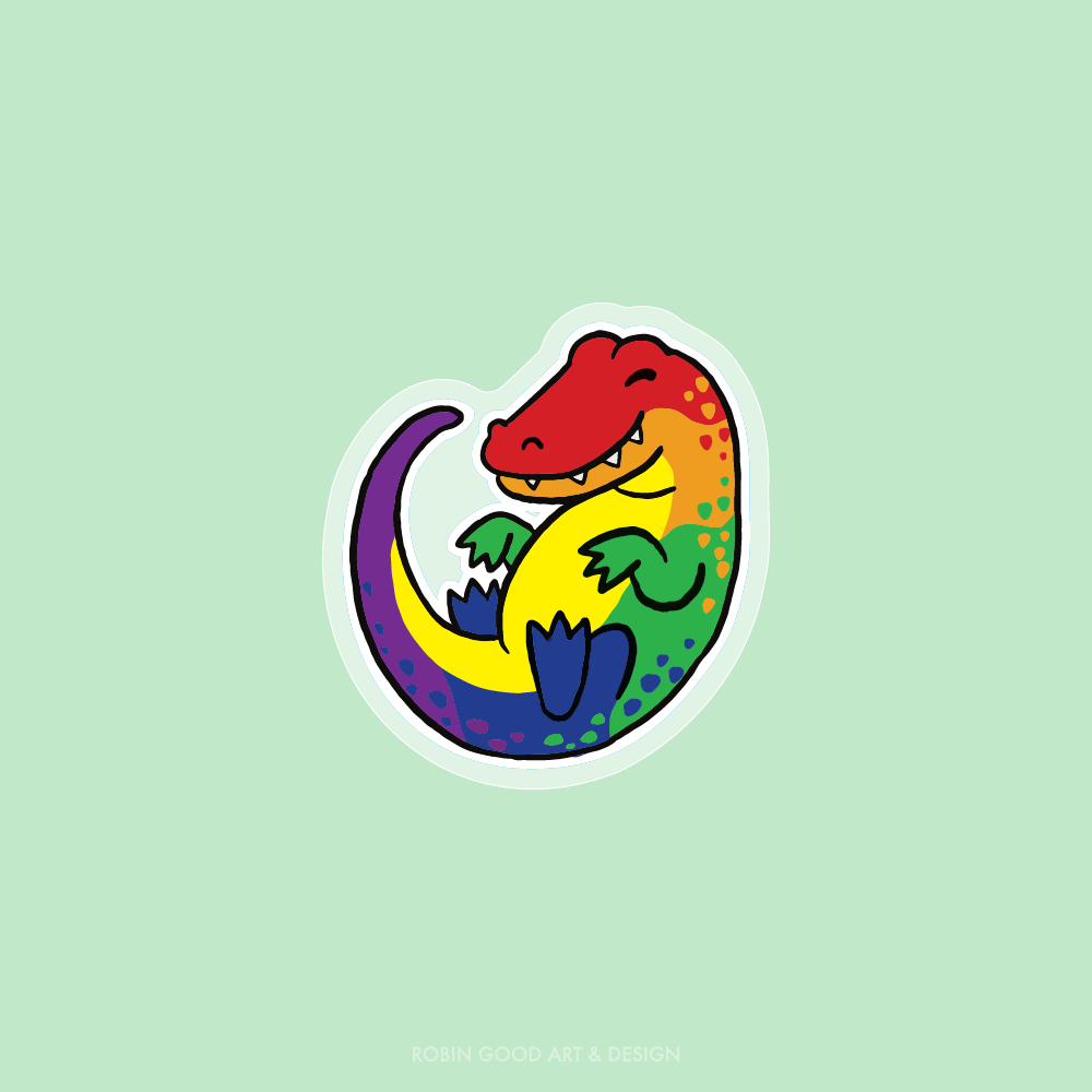 Alli-gay-tor Pin