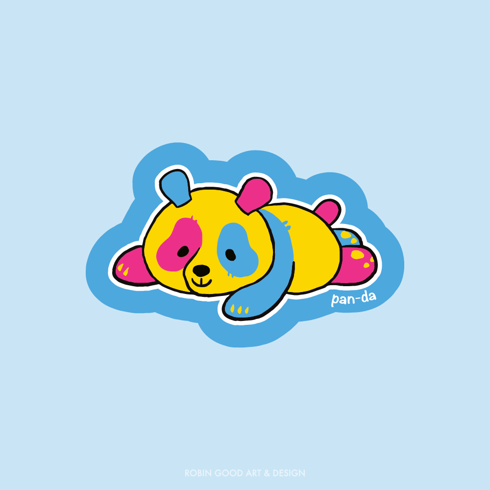Pan-da Sticker