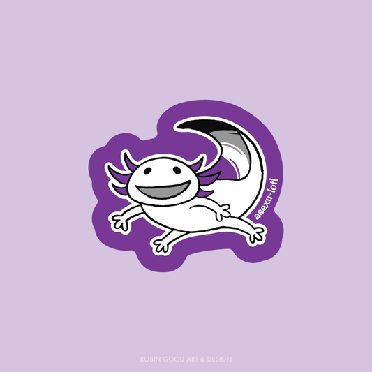 Asexu-lotl Sticker