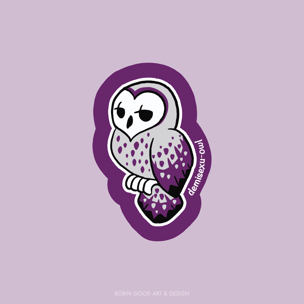 Demisexu-owl Sticker