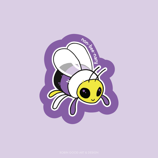 Non-bee-nary Sticker
