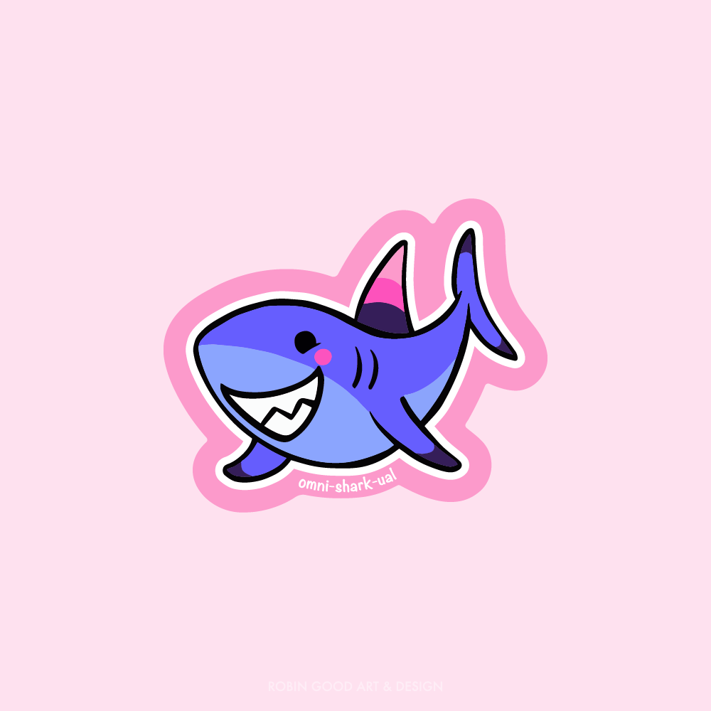 Omni-shark-ual Sticker