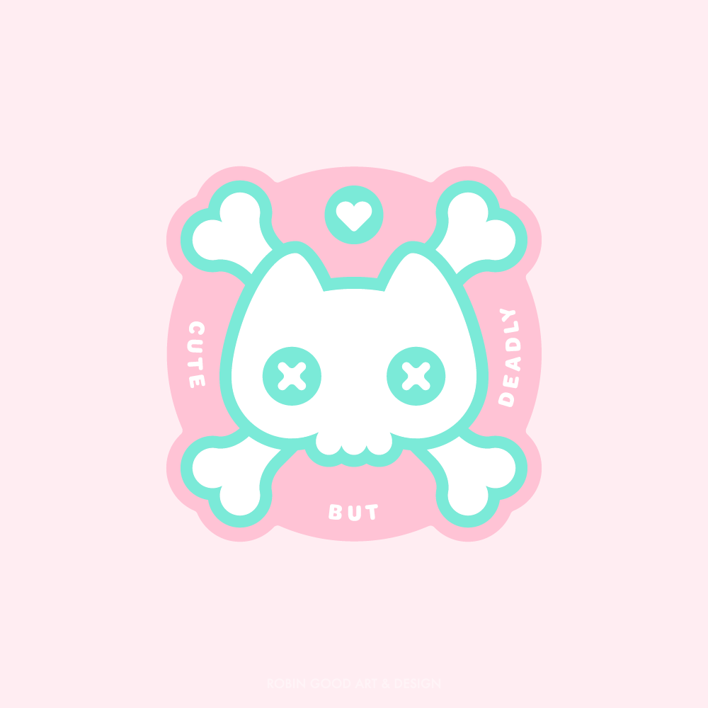Cute but Deadly Sticker