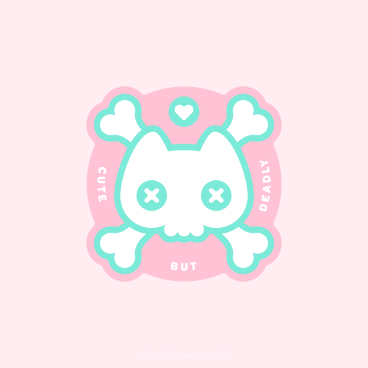 Cute but Deadly Sticker