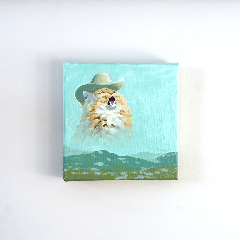 Cowboy Cat Painting