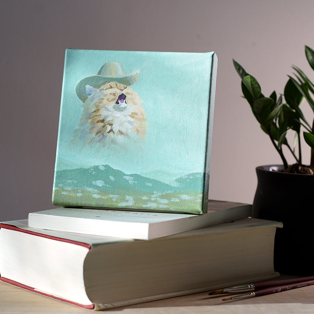 Cowboy Cat Painting