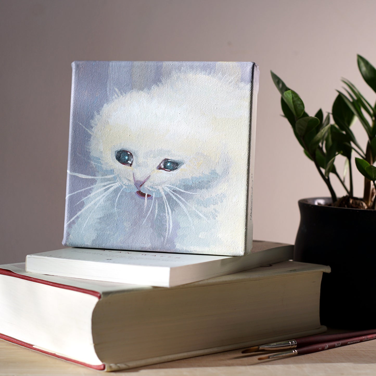 Teary Eye Cat Painting