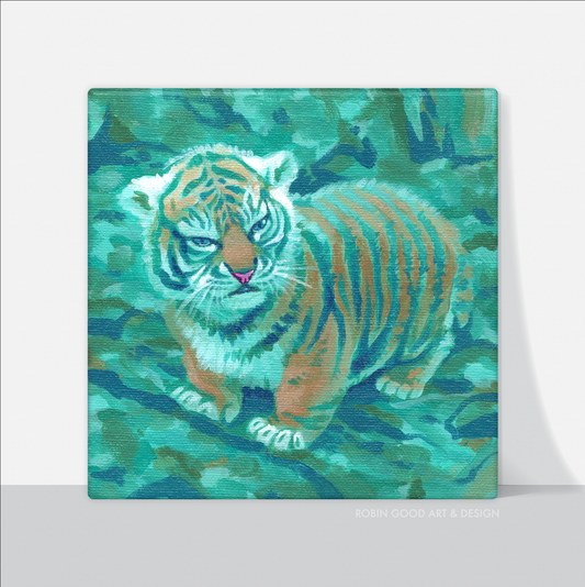 Hangry Tiger Canvas Print