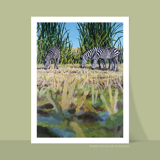 Zebra Art Print
