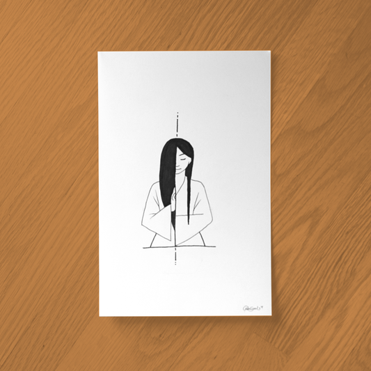 Alignment Ink Drawing